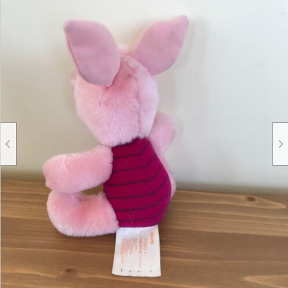 Piglet Stuffed Toy Sears Walt Disney Brand 6" Plush Doll Vtg Winne the Pooh - Picture 4 of 6